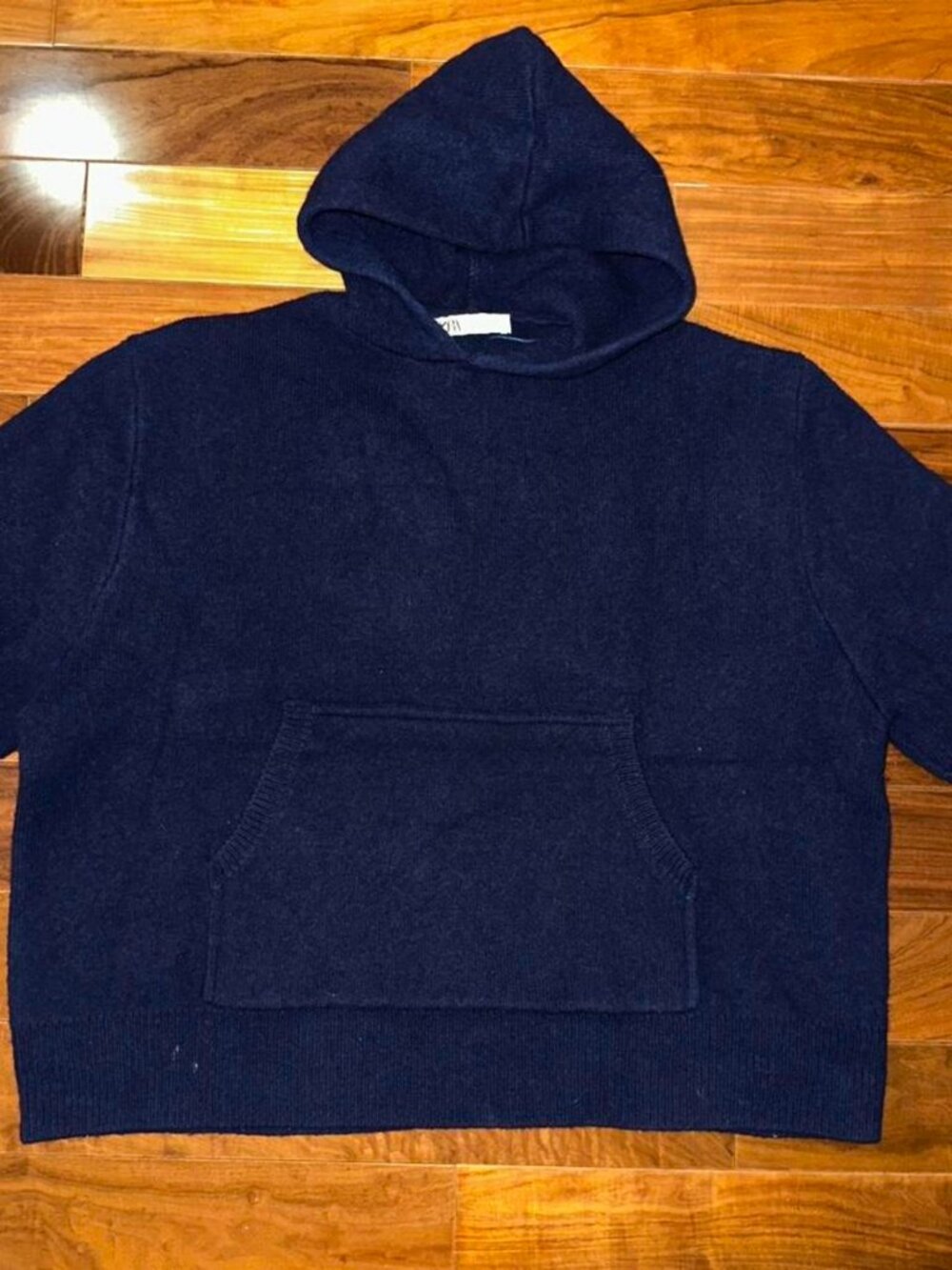 Zara Navy Blue Hoodie S